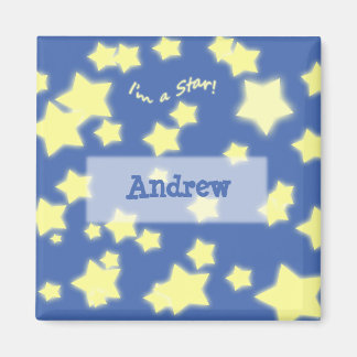 ¡Soy una estrella! Nombre imán azul/amarillo