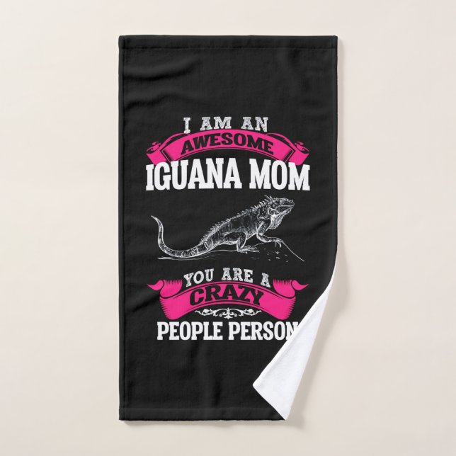 Soy una increíble madre de Iguana (Toalla de mano)