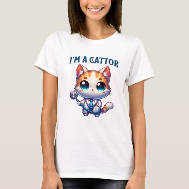 soy una linda camiseta de cattor (Anverso)