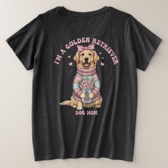 Soy una mamá de un perro Golden Retriever (Reverso del diseño)