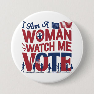 soy una mujer mira mi botón de voto