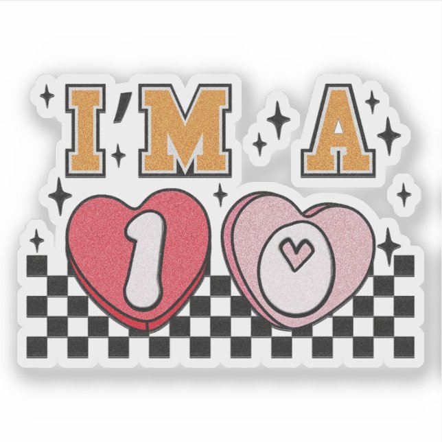 Soy una pegatina del día de San Valentín 10 - Pega (Anverso)