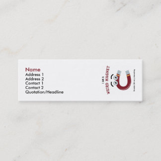 Soy una plantilla extraña de la tarjeta del perfil