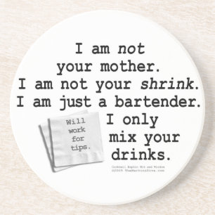 Soy una Posavasos de Barman