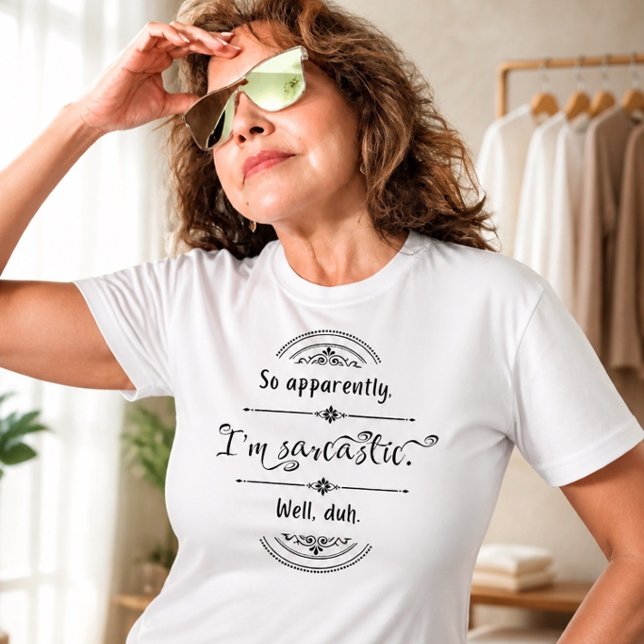 Soy una sarcástica camiseta divertida (Subido por el creador)