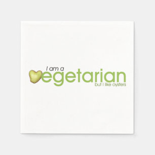 Soy una servilleta de papel vegetariano