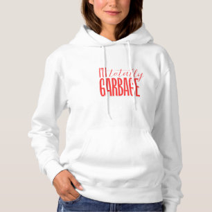 Soy una sudadera con capucha de basura.