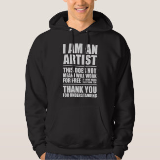 Soy una sudadera con capucha del artista