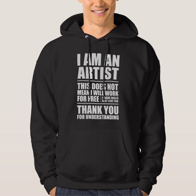 Soy una sudadera con capucha del artista (Anverso)