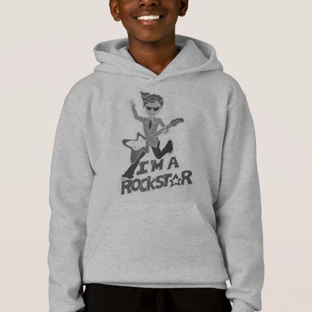 Soy una sudadera con capucha rockstar de los (Anverso)