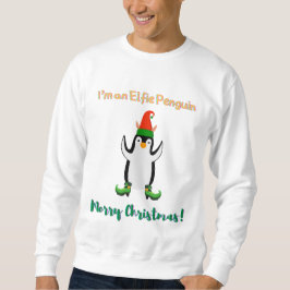 Soy una sudadera de Navidades de pingüino de Elfie