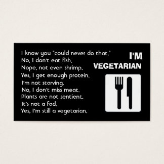 Soy vegetariano: Respuestas