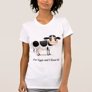 Soy Veggie y lo sé camiseta menuda de las señoras