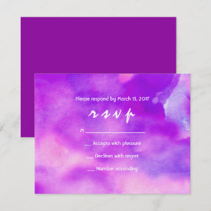 Soy VIOLET WATERCOLOR Bat Mitzvah Invitación