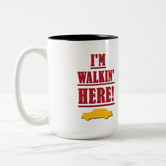 ¡Soy Walkin aquí! Taza italiana/americana (Izquierda)