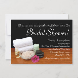 Spa Bridal Shower, Salon Scenations Invitaciones