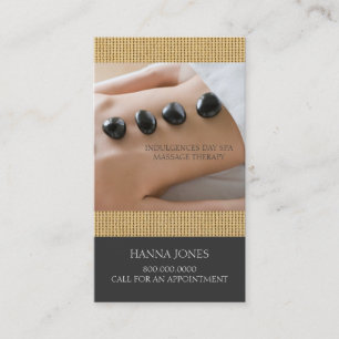 Spa de día   Tarjeta de presentación de Terapia de