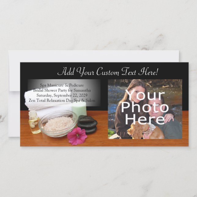 Spa/Masaje/Salón De Pedicura Escena Negro/Color (Anverso)