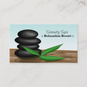 Spa Rocks - Tarjetas de visita Spa & Relaxation