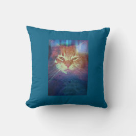 Space Kitty Dice Leer Mis Ojos Cojín decorativo