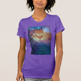 Space Kitty dice que lean mis ojos camiseta de muj