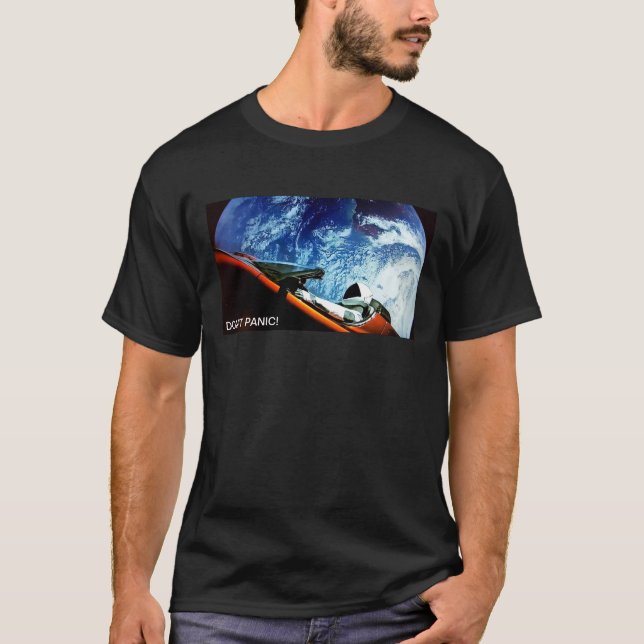 ¡SpaceX Starman NO SE ATIERRA! Camiseta 2 (Anverso)