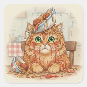 Spaghetti Kitty, Naranja, Pegatinas