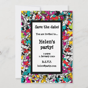 Spaghetti Tangle Guardar la tarjeta de fecha