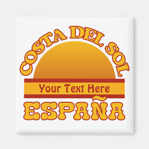 SPAIN personalizado de la Costa del Sol imán