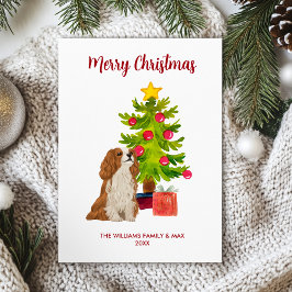 Spaniel Cavalier King Charles Navidad