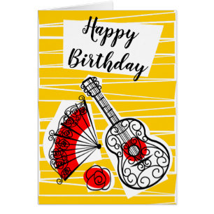 Spanish Souvenirs Group Birthday Front vertical