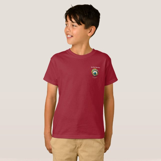 SPARETIMES Niño Unisex Carta blanca camiseta de eq (Anverso completo)