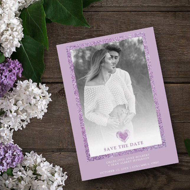 Sparkle de marco lilac Minimalista foto corazón co (Subido por el creador)