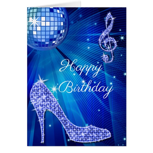 Sparkle Heels Blue Disco Ball (Frente)