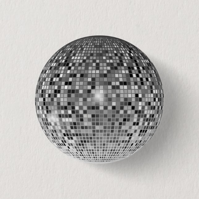 Sparkle Like the 70s: botón Retro Disco Ball (Anverso)