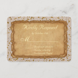 Sparkle Papyrus Ancient Wedding RSVP