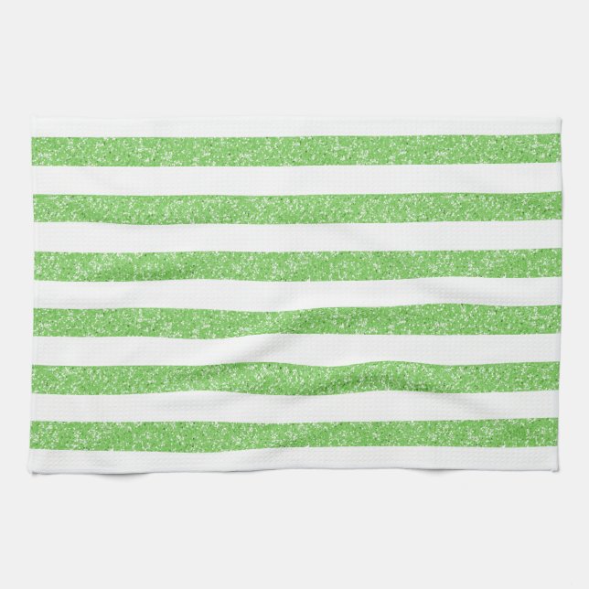 Sparkle Purpurina Look Stripes Toalla (Horizontal)