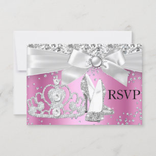 Sparkle Tiara Heels rosado dulce 16 RSVP