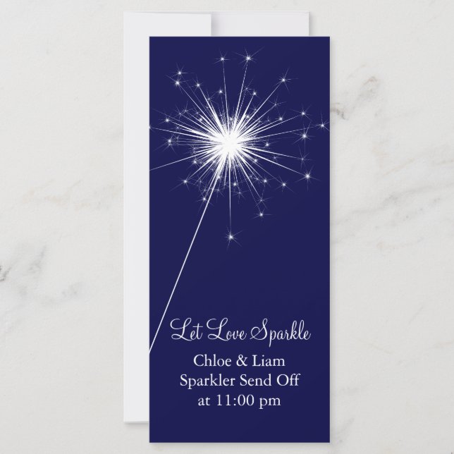 Sparkler Holder en azul (Anverso)