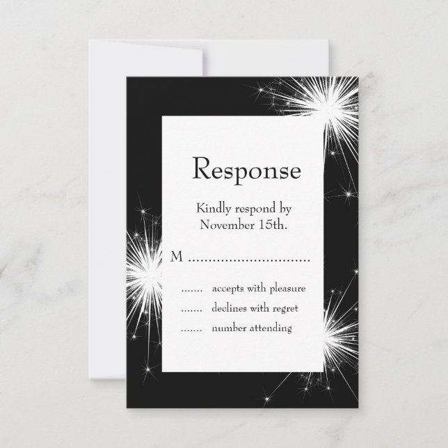 Sparkler RSVP (negro) (Anverso)