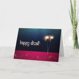 Sparkling Diwali - Tarjeta de saludo