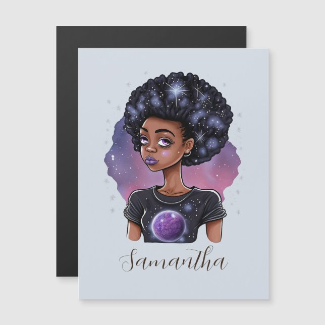 Sparkling Elegant Afro Woman (Anverso/Reverso)