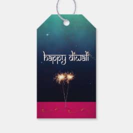 Sparkling Happy Diwali - Etiqueta de regalo