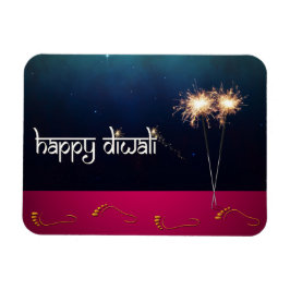 Sparkling Happy Diwali - Imán flexible