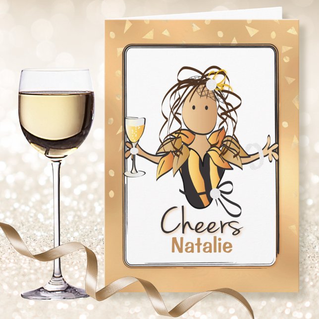 Sparkly Girly Glam cualquier tarjeta de cumpleaños (Subido por el creador)