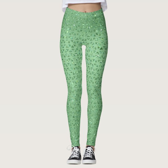 Sparkly Green Leggings (Anverso)