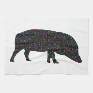 Sparkly Pig Kitchen Toalla