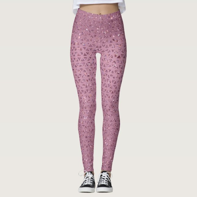 Sparkly Rosa Gold Leggings (Anverso)