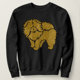 SPARKLY THANG Chow faux metallic camisetas chz est