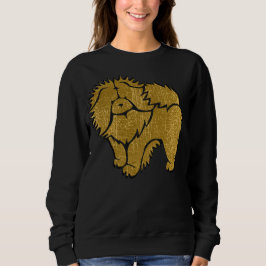 SPARKLY THANG Chow faux metallic camisetas chz est